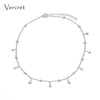 silver choker necklace 925 sterling silver choker for girls gift jewelry charms occasions for women