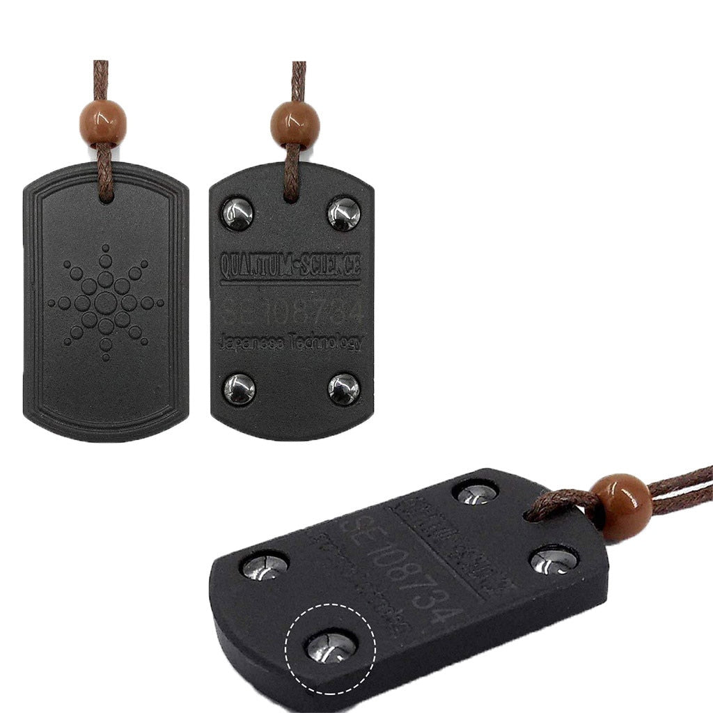 Very Beautiful Quantum Pendant Volcanic Stone Negative Ion Energy Pendant EMF DefendRadiation Protection Pendant Gift For Man