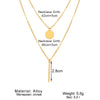 Vienkim Separated layered necklace Women Pendant  Choker Chain Necklace Set Jewelry 2021 Accessories Gift