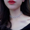 Vienkim Trendy Elegance Statement Necklace Charm Simulated Pearl Beads Choker Necklace For Women Kolye Collier Femme