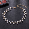 Vienkim Trendy Elegance Statement Necklace Charm Simulated Pearl Beads Choker Necklace For Women Kolye Collier Femme