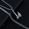 Viking Axe Chain Pendant Necklace For Men Male Neck BFF Jewelry Gift