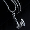 Viking Axe Chain Pendant Necklace For Men Male Neck BFF Jewelry Gift