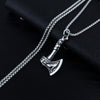 Viking Axe Chain Pendant Necklace For Men Male Neck BFF Jewelry Gift