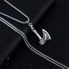 Viking Axe Chain Pendant Necklace For Men Male Neck BFF Jewelry Gift