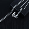 Viking Axe Chain Pendant Necklace For Men Male Neck BFF Jewelry Gift