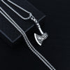 Viking Axe Chain Pendant Necklace For Men Male Neck BFF Jewelry Gift