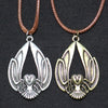 Viking Celt Fly Owl Necklace Barn Owl Pendant Necklaces Bird Charms Talisman Protection Wicca Necklace Witchcraft Witch Jewelry