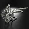 Viking Dragon Pterodactyl Pendant Necklace Women's Metal Animal Accessories Party Jewelry
