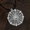 Viking Helm Of Awe Shield Pendant Necklace Chokers Vintage Men Jewelry Slavic Amulet Celtic Necklaces Birthday Gift