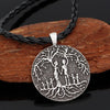 Viking Jewelry Tree of Life Family Round Pendant Necklace Men's Women's Necklace Retro Metal Accessories Party Jewelry
