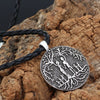 Viking Jewelry Tree of Life Family Round Pendant Necklace Men's Women's Necklace Retro Metal Accessories Party Jewelry