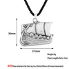 Viking Long Ship Sailing Boat Pendant Necklace For Women Men Celtic Jewelry Sailing Ship Retro Necklace Coliier Accessories