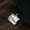 Viking Long Ship Sailing Boat Pendant Necklace For Women Men Celtic Jewelry Sailing Ship Retro Necklace Coliier Accessories