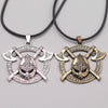 Viking Men Odin Raven Slavic Amulet Sword Axe Helmet Pendant Necklaces Jewelry Vintage Odin Runes Celtics Knot Amulet Chokers