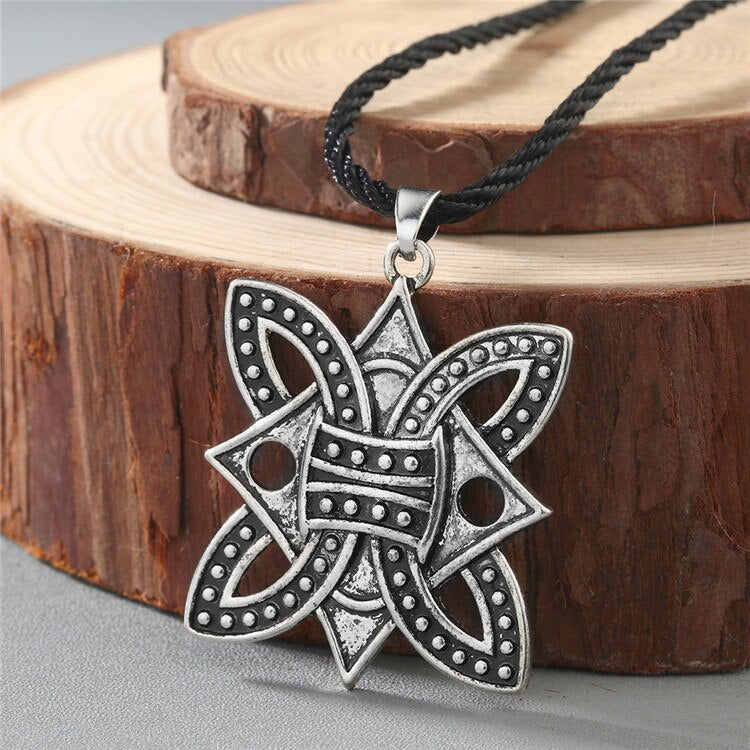 Viking Rune Slavic Necklace Men Raven Zodiac Hammer Compass Pendant Vintage Amulet Jewelry Women Necklaces Male Collier
