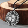 Viking Rune Slavic Necklace Men Raven Zodiac Hammer Compass Pendant Vintage Amulet Jewelry Women Necklaces Male Collier