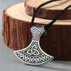 Viking Rune Slavic Necklace Men Raven Zodiac Hammer Compass Pendant Vintage Amulet Jewelry Women Necklaces Male Collier
