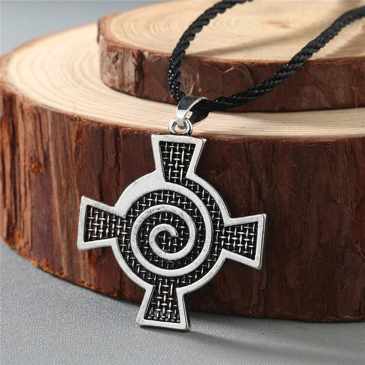 Viking Rune Slavic Necklace Men Raven Zodiac Hammer Compass Pendant Vintage Amulet Jewelry Women Necklaces Male Collier