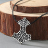 Viking Rune Slavic Necklace Men Raven Zodiac Hammer Compass Pendant Vintage Amulet Jewelry Women Necklaces Male Collier