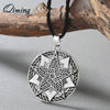 Viking Rune Slavic Necklace Men Raven Zodiac Hammer Compass Pendant Vintage Amulet Jewelry Women Necklaces Male Collier