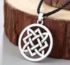 Viking Valknut Pendant Men's Necklace Round Pagan Religious Man Slavic Women Steampunk Jewelry Tibetan Necklace Amulet