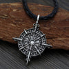 Viking Vegvisir Compass Pendants Odin Spear Norse Runic necklace Protection Women jewelry
