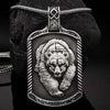 Viking War Bear Pendant Necklace Retro Men's Tag Hip Hop Pure Tin Ins Style Chain Necklaces for women