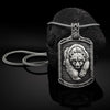 Viking War Bear Pendant Necklace Retro Men's Tag Hip Hop Pure Tin Ins Style Chain Necklaces for women