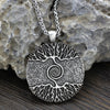 Vikings Amulet The Tree of Life Nordic Talisman Pendant Necklace Chain Necklace