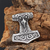 Vikings Anchor Raven Necklace Men Stainless Steel Norse Amulet Runes Odin Hammer Mjolnir Pendant Scandinavian Male Jewelry Gifts