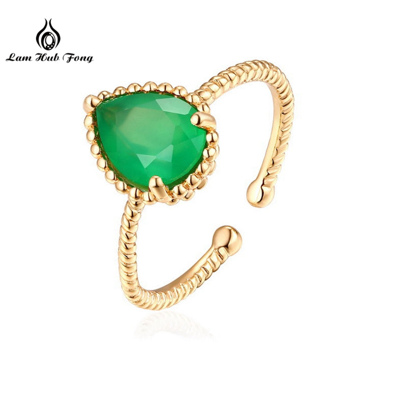 Vintage 100% 925 Sterling Silver Gemstone Garnet Citrine Agate Rings For Women Fine Jewelry Accessories Girlfriend Gift