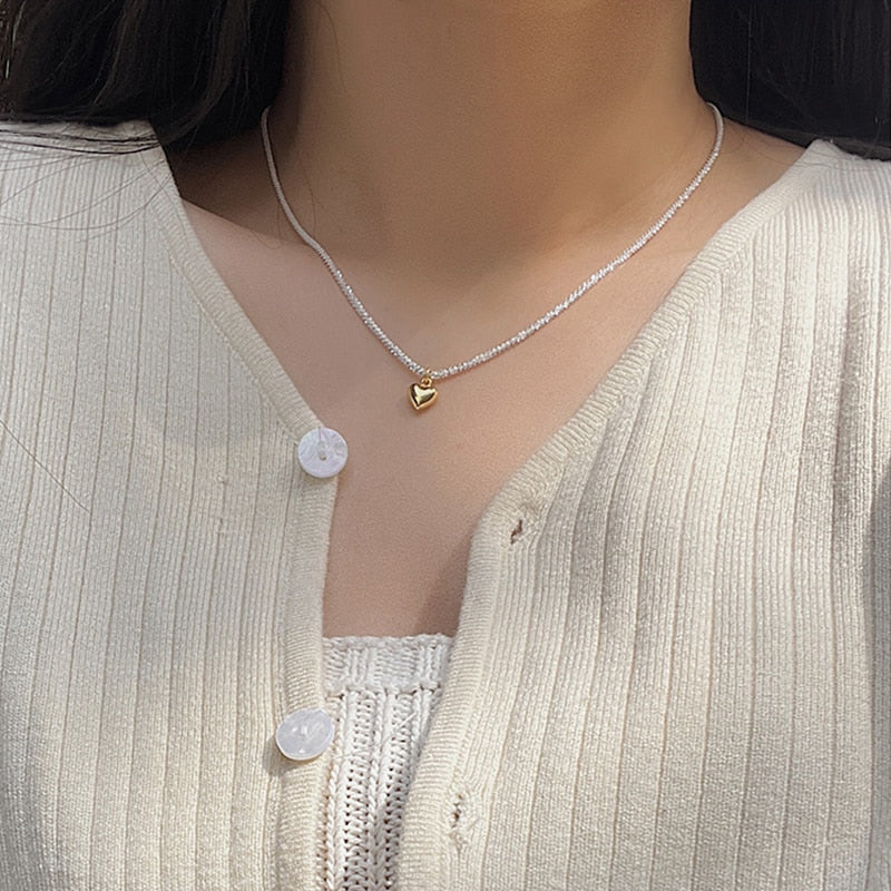 Vintage 925 Sterling Silver Necklace Sparkling Clavicle Chain Green Diamond Gypsophila Pendant Necklace Women's Wedding Jewelry