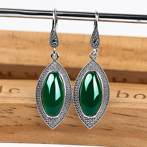 Vintage 925 Sterling Silver Rings Drop Water Geometry Earrings for Women Gentle Earrings 2020 Wedding Party Earrings Silver 2020