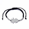 Vintage Adjustable Handmade Bracelet For Girl Gold/Silvery/Rose Crystal Cute Girl Braided Rope Chain Bracelet For Women Jewelry