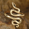 Vintage Adjustable Serpent Ring Gold Simple Snake Ring Punk Hip Hop Party  Jewelry Cobra Rings for Women Men