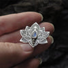 Vintage Alloy Mandala Lotus Flower Pendant Necklaces For Women Charm Leather Chain Amulet Yoga Jewelry