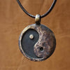 Vintage Ancient Looking Yin Yang Necklace Charm Pendant Necklaces for Women Men Party Jewelry Gifts Chinese Kongfu Man