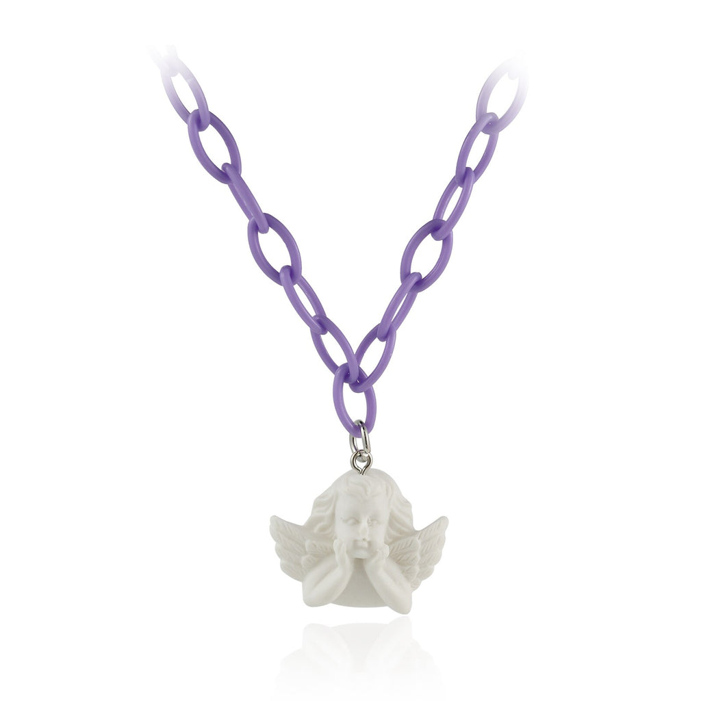 Vintage Angel Pearl Hollow Out Cloud Heart Cross Pendant Necklace For Women Punk Harajuku Hip Hop Baroque Choker Necklace 2021