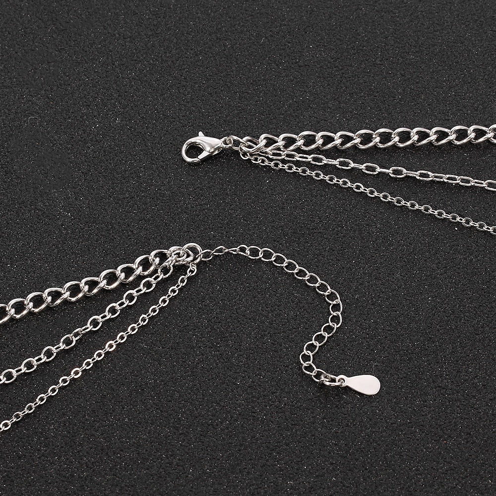 Vintage Anime The Seven Deadly Sins Meliodas Necklaces Nanatsu no Taizai Pendant Multilayer Necklace for Women Choker Jewelry