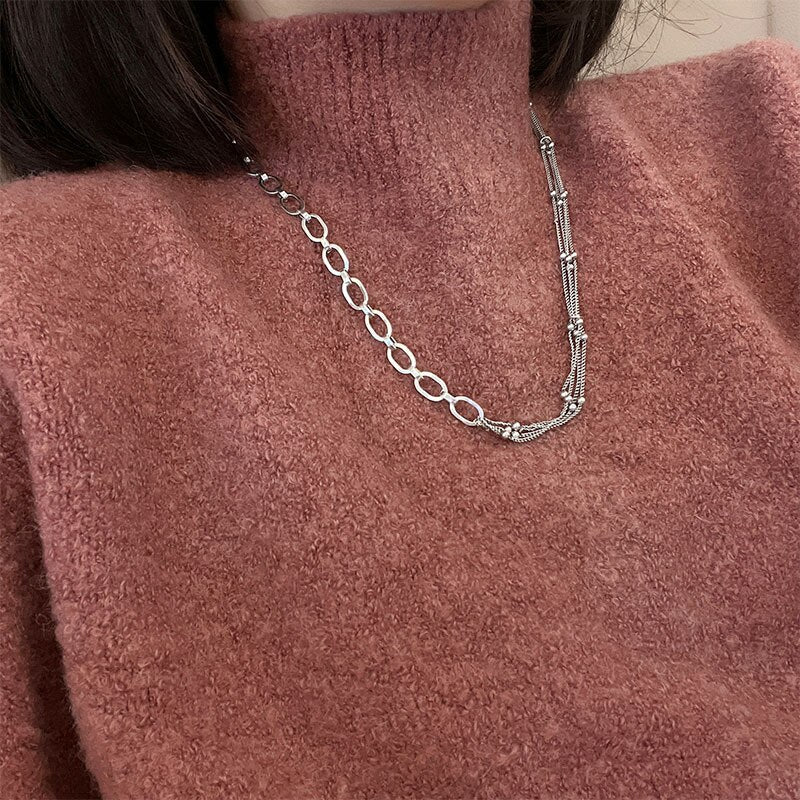 Vintage Asymmetry Women's Neck Chain Steampunk Aesthetic Necklaces Jewelry Accesories   Items GaaBou