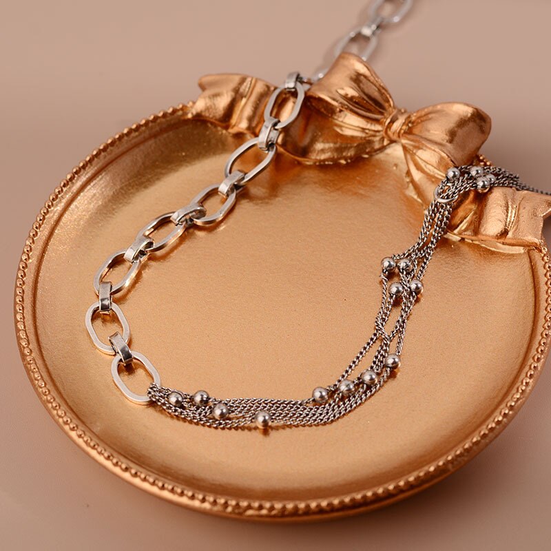 Vintage Asymmetry Women's Neck Chain Steampunk Aesthetic Necklaces Jewelry Accesories   Items GaaBou