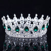 Vintage Baroque Queen King Bride Tiara Crown For Women Headdress Prom Bridal Wedding Tiaras and Crowns Hair Jewelry Accessories