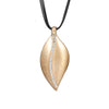 Vintage Big Leaf Pendant Multi Layer Pu Leather Chains Crystal Necklace Gold Silver Color Women Necklace & Pendants Jewelry