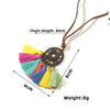 Vintage Boho Gypsy Ethinic Tassel Pendant Necklace for Women Female 2021 Neck Chraming Jewelry Accessories Gift Present