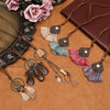 Vintage Boho Gypsy Ethinic Tassel Pendant Necklace for Women Female 2021 Winter Sweater Chain