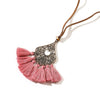 Vintage Boho Gypsy Ethinic Tassel Pendant Necklace for Women Female 2021 Winter Sweater Chain
