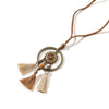 Vintage Boho Gypsy Ethinic Tassel Pendant Necklace for Women Female 2021 Winter Sweater Chain