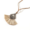 Vintage Boho Gypsy Ethinic Tassel Pendant Necklace for Women Female 2021 Winter Sweater Chain