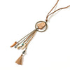 Vintage Boho Gypsy Ethinic Tassel Pendant Necklace for Women Female 2021 Winter Sweater Chain